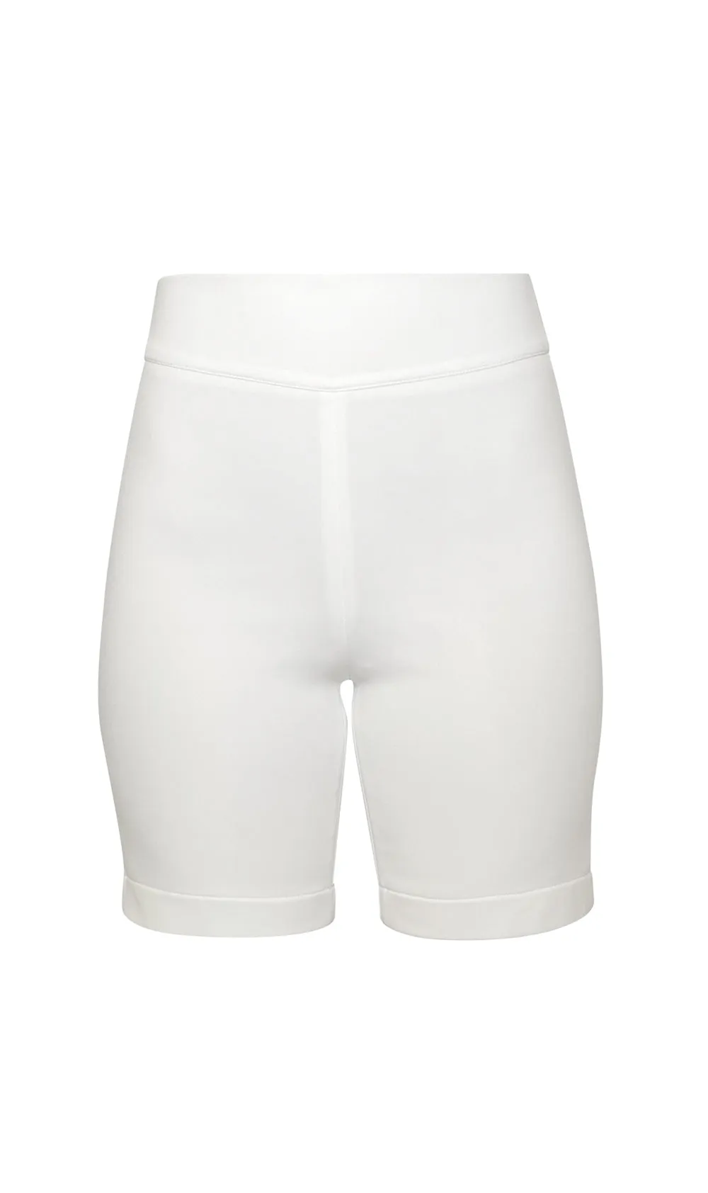 White Scuba Cycling Shorts