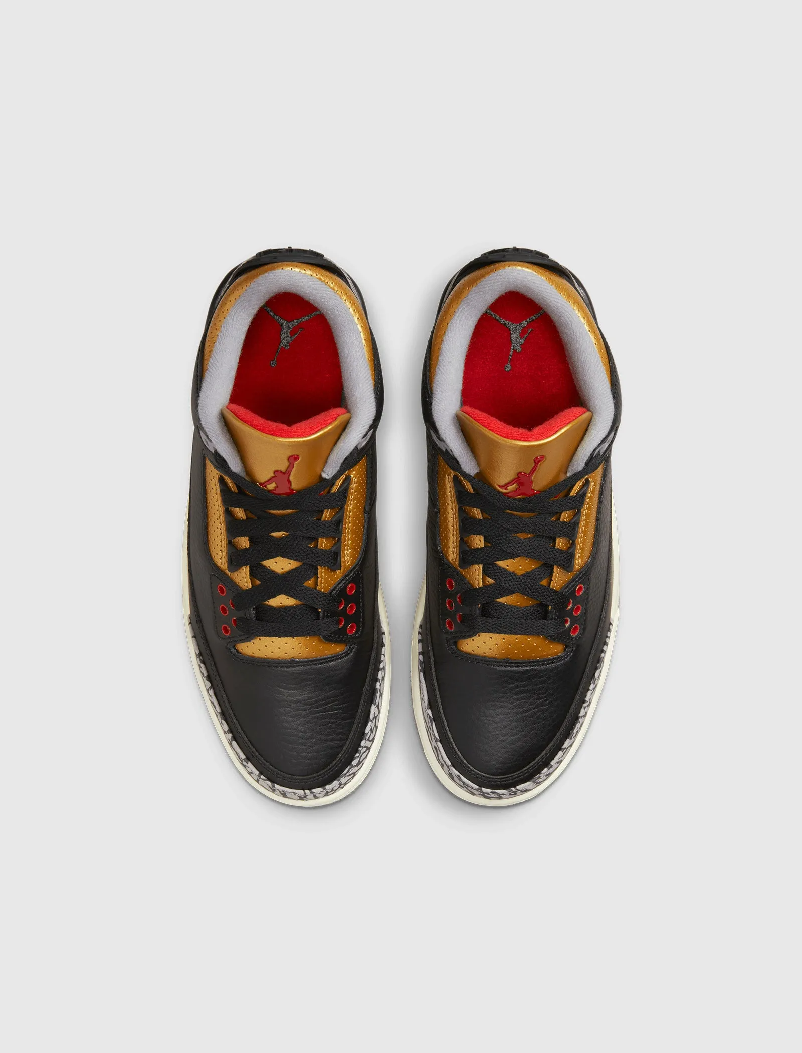 WOMEN'S AIR JORDAN 3 RETRO "BLACK CEMENT GOLD"