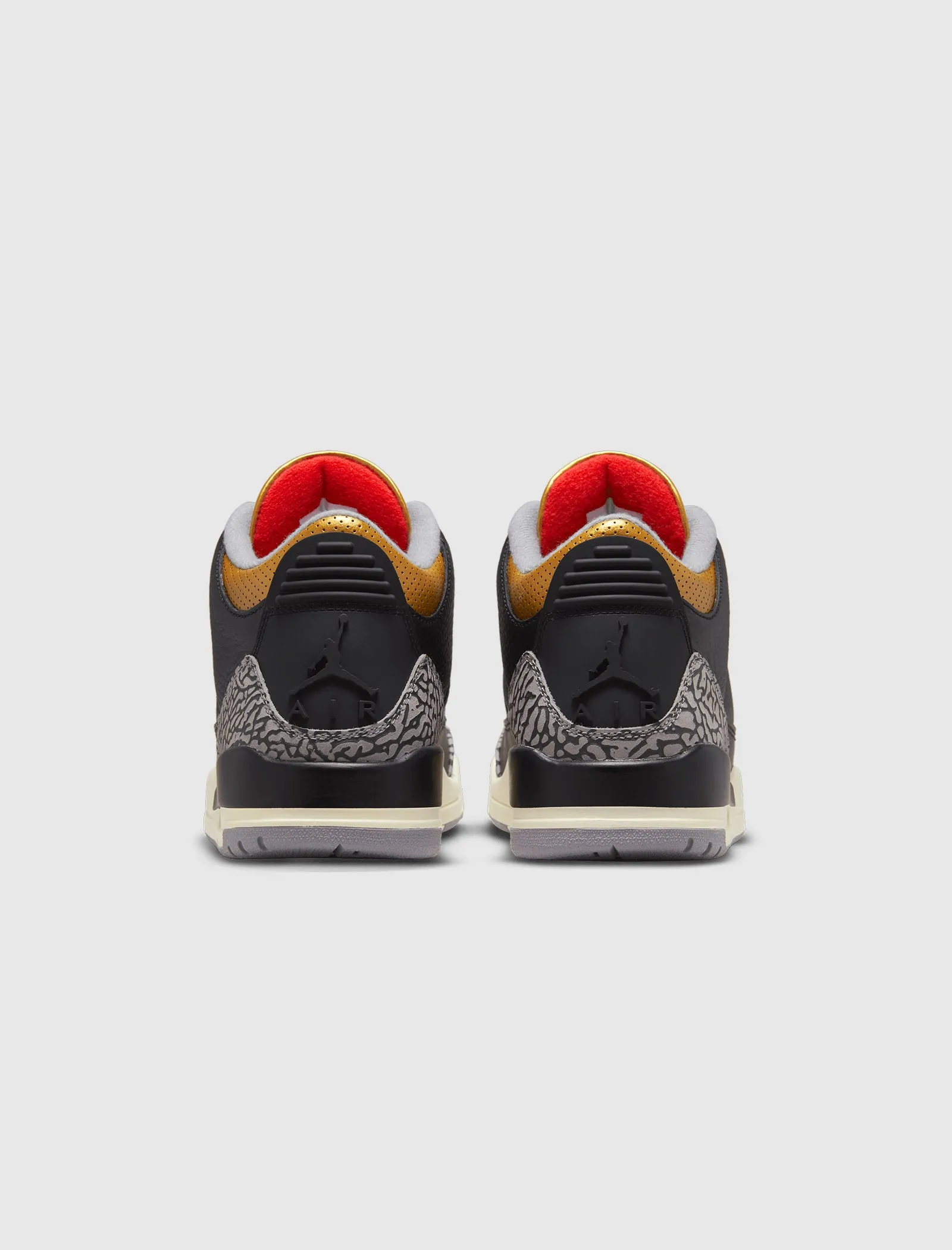 WOMEN'S AIR JORDAN 3 RETRO "BLACK CEMENT GOLD"