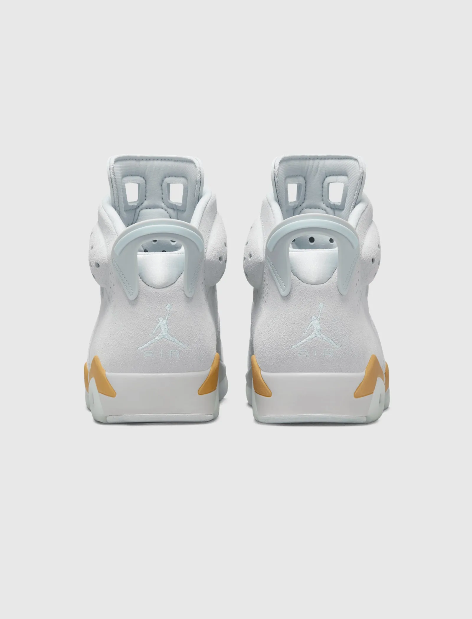 WOMEN'S AIR JORDAN 6 RETRO "PURE PLATINUM/GLACIER BLUE/ METALLIC GOLD"