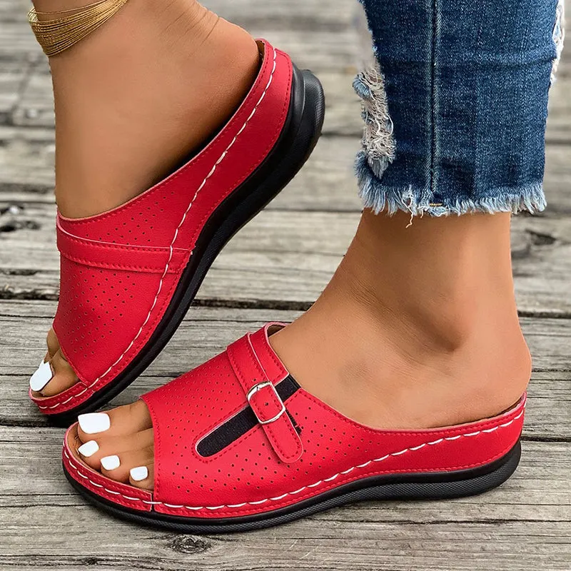 🔥Women's Comfortable Soft Sole Open Toe Beach Sandals✨
