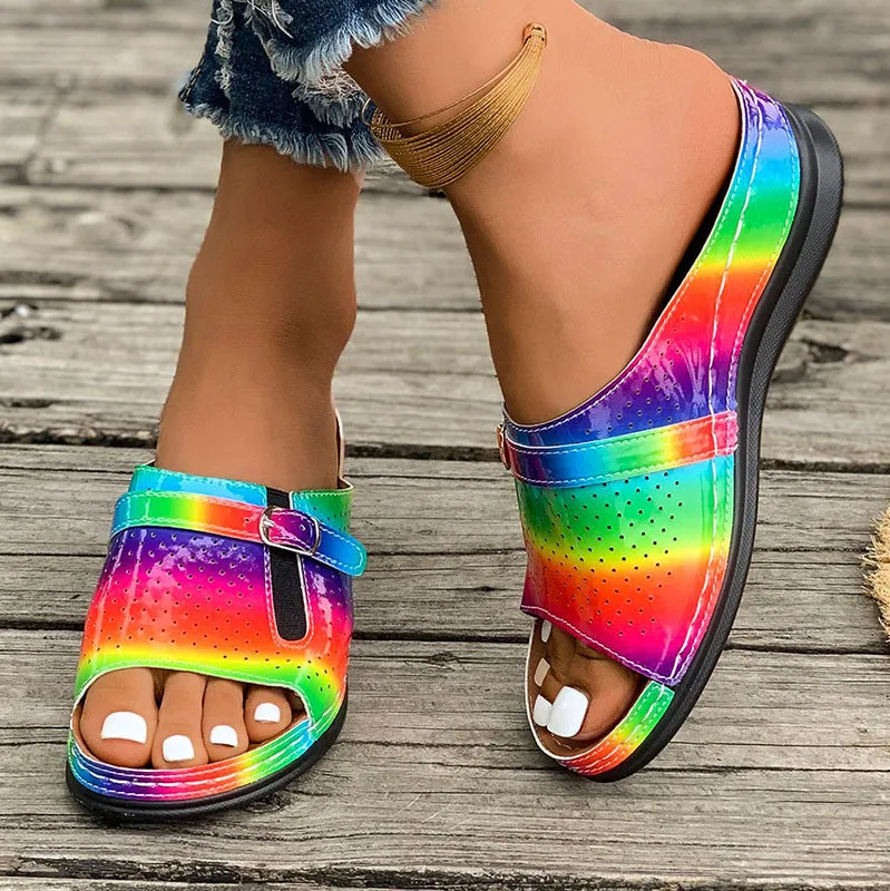 🔥Women's Comfortable Soft Sole Open Toe Beach Sandals✨
