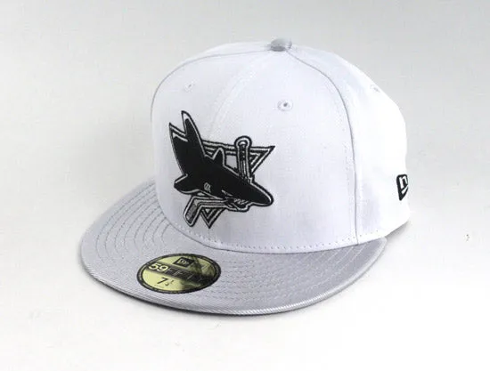 Worcester Sharks New Era 59FIFTY Fitted Hat (AIR JORDAN RETRO 5 METALLIC)