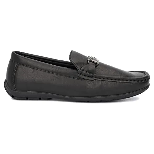 Xray Footwear Boy's Tobin Loafers Casual Slip on, Flat Sole, Apron Toe, Thermoplastic Rubber Outsole