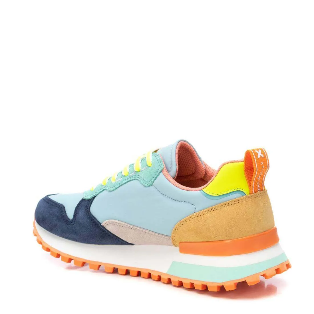 XTI Aqua & Navy Mix Retro Sneakers