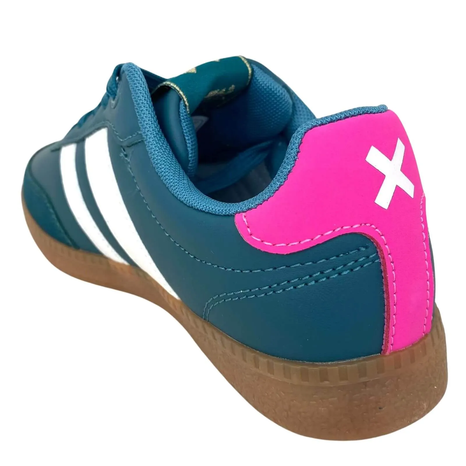 XTI Green Slim Line Gum Sole Sneakers