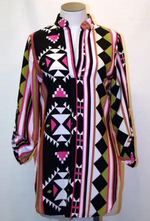 Yahada | Aztec Print Tunic Top