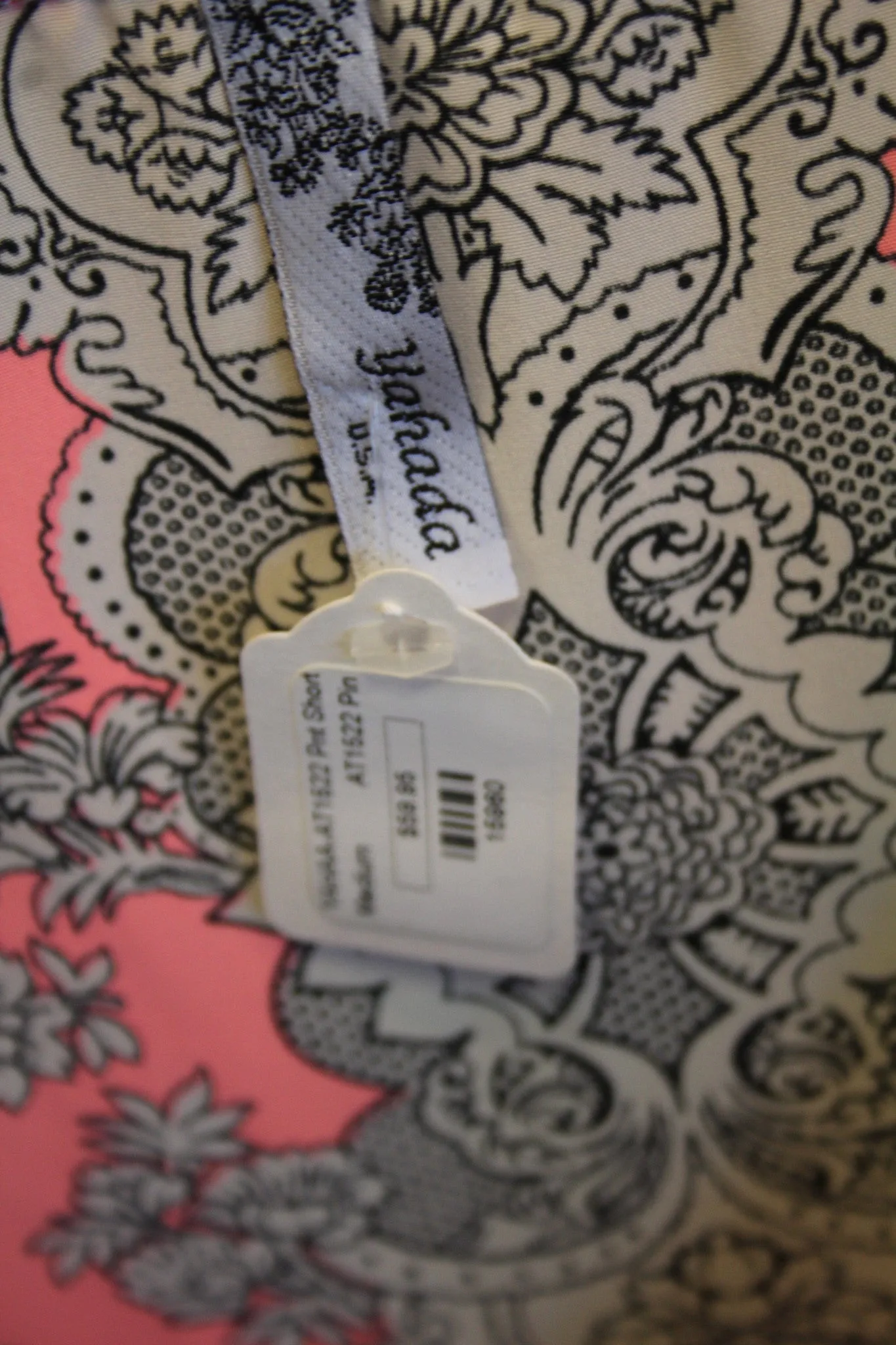 Yahada | Pink Vintage Blouse w/ Floral Trimming