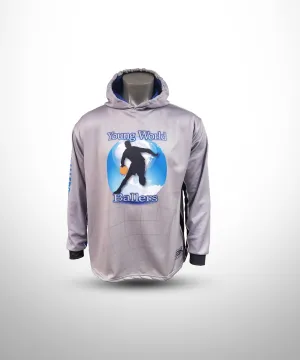 YOUNG WORLD BALLERS Full Dye Sublimated Hoodie - Gray