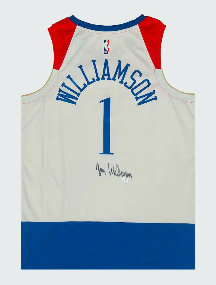 ZION WILLIAMSON Autographed N.O. Pelicans Nike City Edition Jersey FANATICS